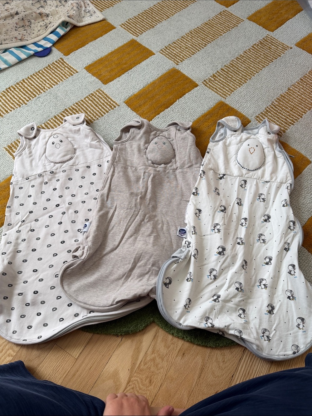 Bundle of 3 Nested Bean Zen Sleep Sacks size 0-6m 7-18 lbs